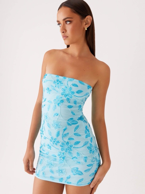 Peppermayo Dresses & Skirts - Peppermayo Moorey Beaded Mini Dress Blue NWT Size 6